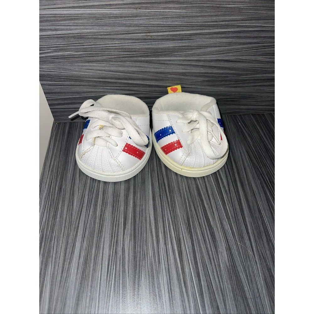 Red White Blue Sneakers Shoes Build A Bear‎ BAB Replacement Accessory
